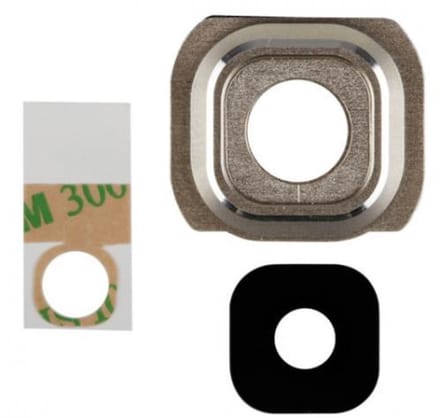 Camera Lens Cover  inclusief lens geschikt voor de Samsung Galaxy S6 Goud
