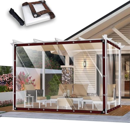 Afdekzeil Transparant - Zeil Waterdicht - Bescherming Buiten - Vorstbestendig Scheurbestendig - 150 x 220 cm - Transparant