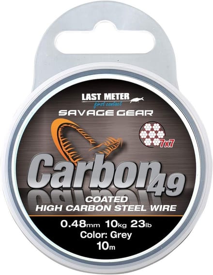 Sterk Gecoat Carbon Staaldraad Lijn - 10 Meter Visdraad voor Roofvis