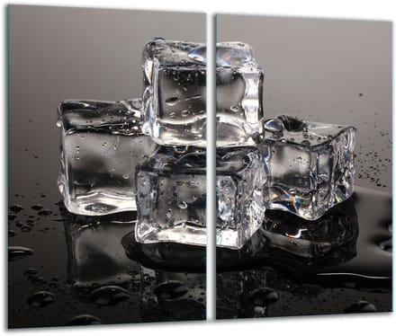TMK ArtDeko - Snijplank - Glas - 2x 30x52 cm - Veelkleurig