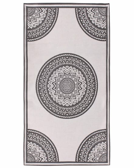 NELLORE - Tuintapijt - Grijs/Beige - 80 x 150 cm - Polypropyleen