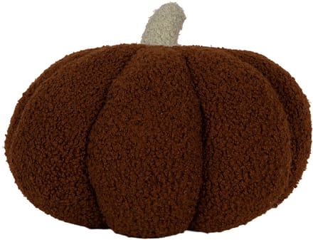 Clayre & Eef Decoratie Pompoen Ø 35x22 cm Bruin Polyester Herfst decoratie