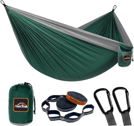 Lichte en Draagbare Camping-Hangmat met Boomriemen en Karabiners