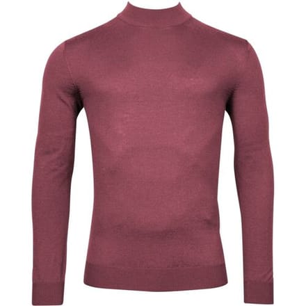 Thomas Maine Trui Turtleneck Single Knit Raspberry / male
