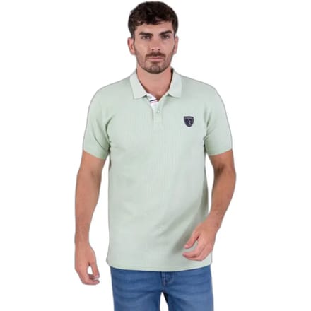 Polo in gewafelde stof Camberabero