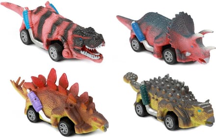 Toi-Toys World of Dinosaurs Dino Pullback Car 4 pcs.
