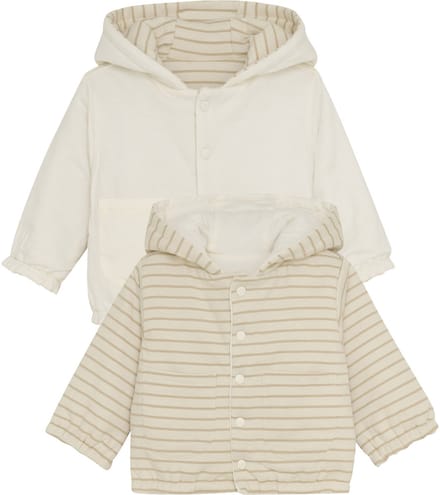Noppies Neddie Jasje - Stripe - Maat 56 - Offwhite
