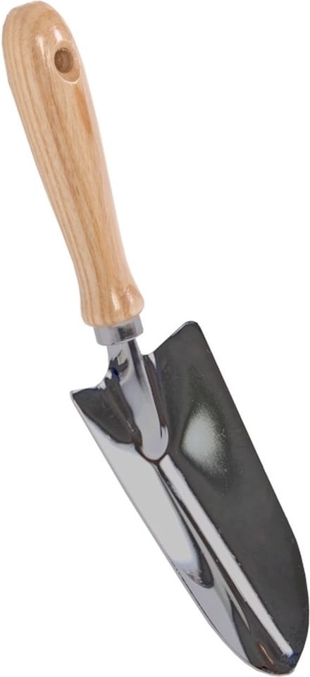 Talen Tools - Verplantschepje - Verzinkt staal - Breed - Essenhouten handvat