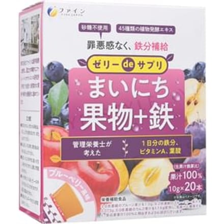 Everyday Fruit Jelly + Iron Supplement Blueberry Flavor 10g x 20