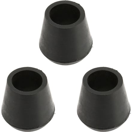 3 PCS Crutch Tips 22mm Inner Diameter Rubber Material Built in Copper Plate Walking Cane Tips for black