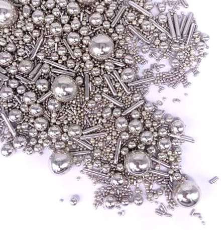 Silver Metallic Sprinkles Mix | Sprinkle Magic -40 gms