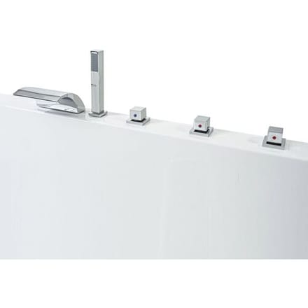 Caribia 5-hole waterfall faucet with hand shower 80722