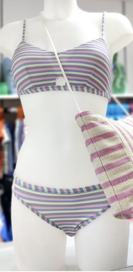 Woody Bikini rozeblauwtinten print 12 jaar