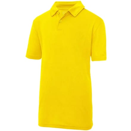Just Cool - Cool Kinder Polo - Sun Yellow maat 7/8 (M)