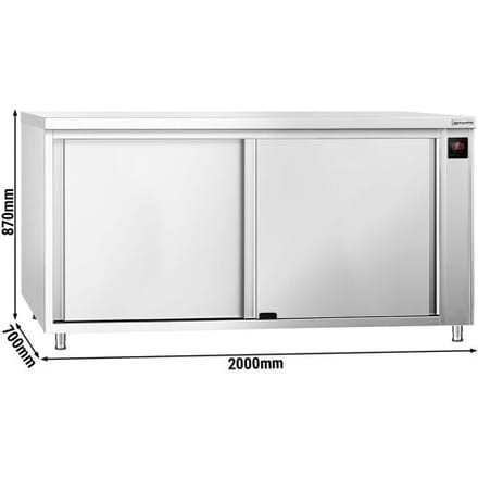 GGM Gastro Wärmeschrank PREMIUM - 2000x700mm - mit Schiebetüren - Digital