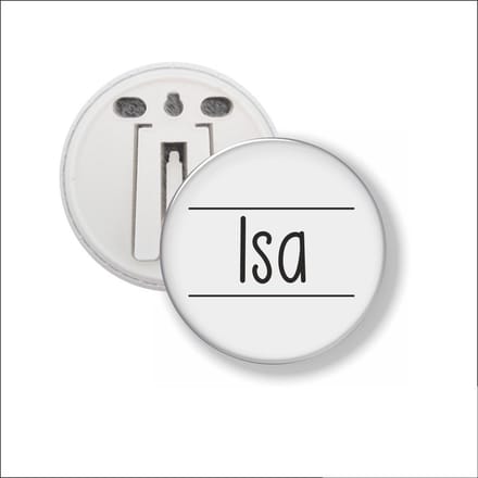 Button Met Clip 58 MM - Isa