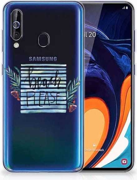 Samsung Galaxy A60 Telefoonhoesje met Naam Boho Beach