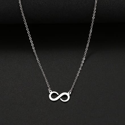 Sorprese Ketting - Infinity - Zilverkleurig - Ketting Dames - 45 cm - cadeau - Model Y