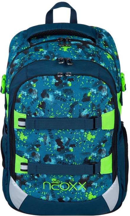 neoxx Schoolrugzak met laptopvak Active Pro School Backpack Petrol Extreme