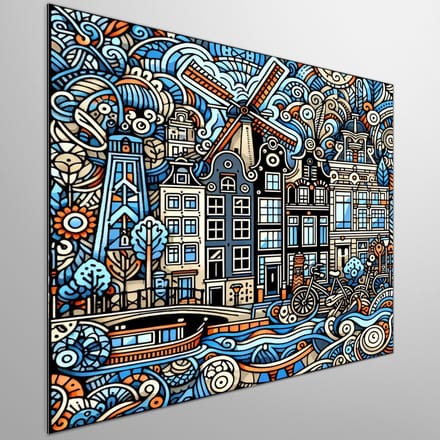Kunstprint | Wanddecoratie | Dibond | 100 × 100 cm