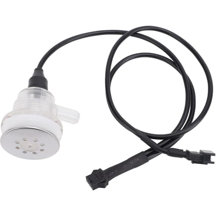 Buse d'air à 9 trous pour baignoire avec lumière RVB 12V 40mm PVC Buse à jet d'air à bulles de remplacement Bain spa white