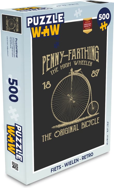 Puzzel Fiets - Wielen - Retro - Legpuzzel - Puzzel 500 stukjes