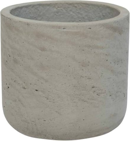 Pottery Pots Rough Bloempot Charlie XS, Grey Washed D12cm H11.5cm Opening 10.4cm