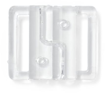 Prym Bikini Ceintuursluiting Transparant 25 mm – Kunststof Sluiting – Bikini Haak – 1 Set