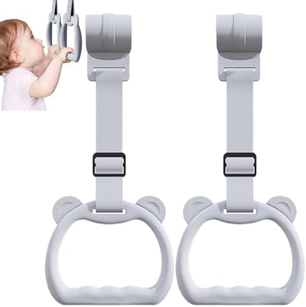 Baby Ringen - Loopband Accessoires - Leren Lopen - Antislip Handgreep - 2 Stuks - Grijs