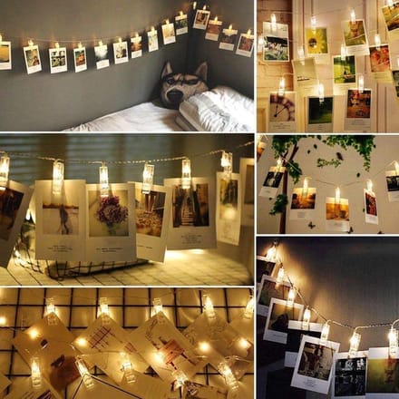 Jumada's LED-Foto-Lichtsnoer - 6m - Warm Wit - op Batterijen