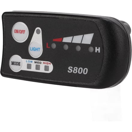 36V 48V Elektrische Fiets S800 LED Display Bedieningspaneel Waterdicht Motorcontroller Display Meter voor Elektrische Fiets gray