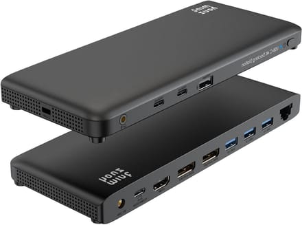 Docking Station - Hub Adapter - Computer Uitbreiden - 12 Poorten - 20.83 x 8.38 x 1.78 cm - Grijs