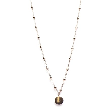 Karma Dots Coin Goldplated Ketting  (Lengte: 38.00-45.00 cm) - goud