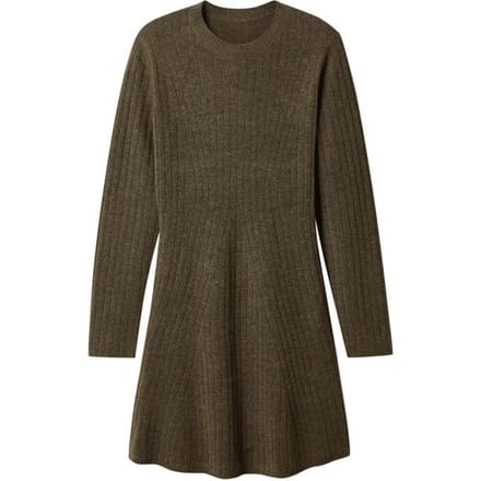 ESMARA Gebreide dames jurk (Bruin, S (36/38))