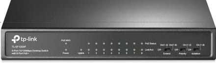 TP-Link TL-SF1009P 9-Port 10/100Mbps Desktop Switch with 8-Port PoE+