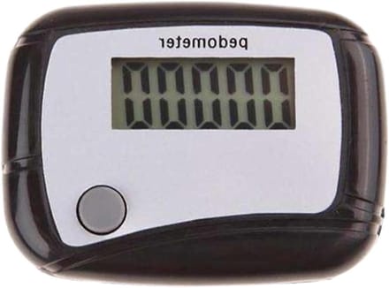Stappenteller - Pedometer Sporttracker - Activiteit Meten - 3D Sensor Technologie - 4.8 x 3.6 x 2 cm - Zwart