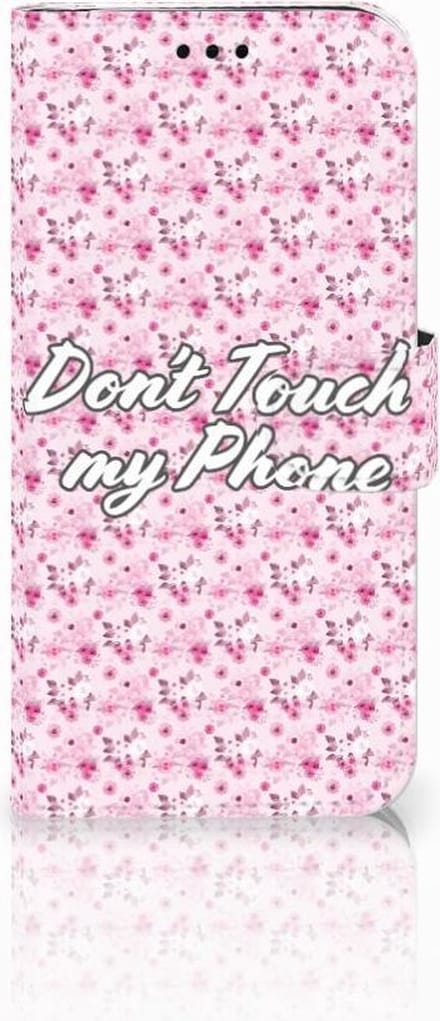 Samsung Galaxy J5 2017 Portemonnee Hoesje Flowers Pink DTMP
