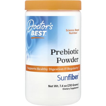 Doctor's Best, Prebioticapoeder, Sunfiber®, Zonder smaak, 210 gram (210 g)
