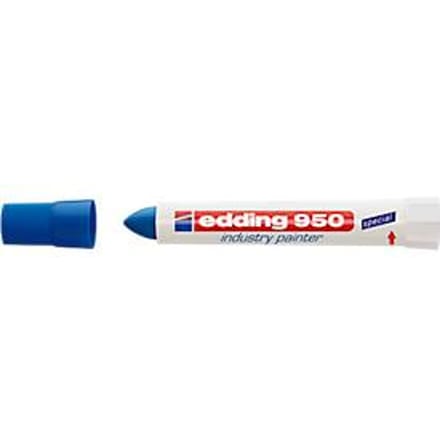 Edding - Viltstift edding 950 pasta rond 10mm blauw | 10 stuks