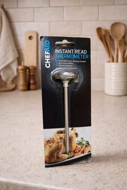 ChefAid Instant Read Thermometer – Vleesthermometer met Directe Aflezing – RVS Kernthermometer voor Vlees & BBQ