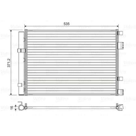 Condensator, airconditioning VALEO 822610