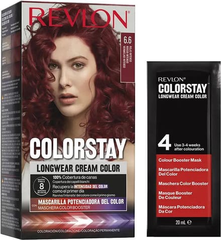 Revlon - Permanent Hårfarve 165 ml.- 6.6 Intens Rød