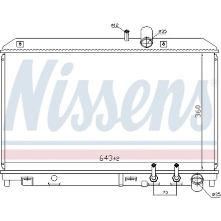 Radiator, motorkoeling NISSENS 68529