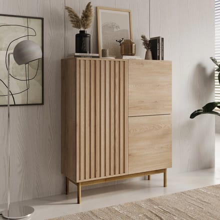 Meubella - Dressoir Storm - Eiken - 106 cm