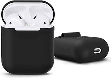Silicone Case Geschikt voor Apple AirPods - Zwart