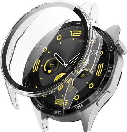 Watch case screenprotector - hoesje - geschikt voor Huawei GT 4 - 46 mm - transparant