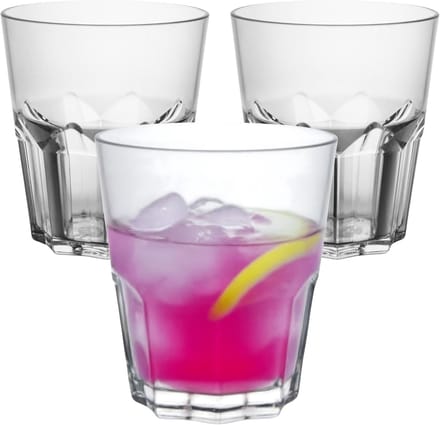 MPDrink Waterglas Sofia - 8x - SAN kunststof - 33 cl - onbreekbaar - herbruikbaar - waterglazen