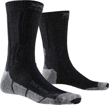 X-Socks Trek Silver Womens Socks - Black/Grey - 41-42