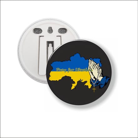 Button Met Clip - Pray For Ukraine - Oekraine
