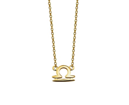 Weegschaal Ketting Goudkleur Zodiac ZN010G